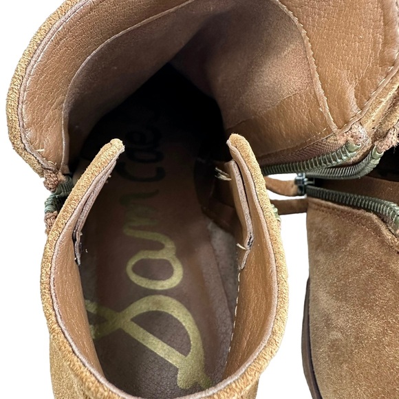 Sam Edelman Packer Brown Suede Double Zip Ankle Booties Size 9.5M - Picture 13 of 16